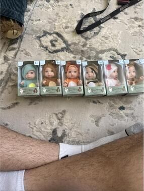 Set of 6 Llorens Miniature Baby Dolls in Original Boxes